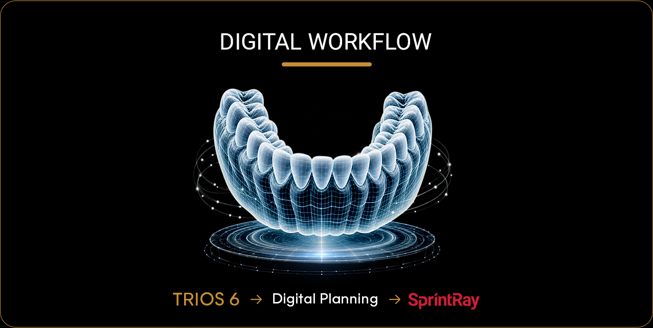 Digitaler Workflow: TRIOS 6, digitale Planung, SprintRay